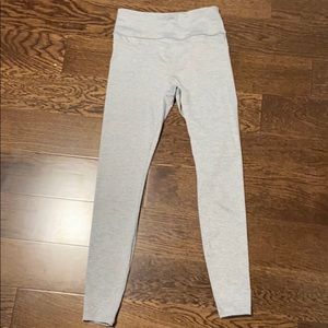 Gym leggings gray silver